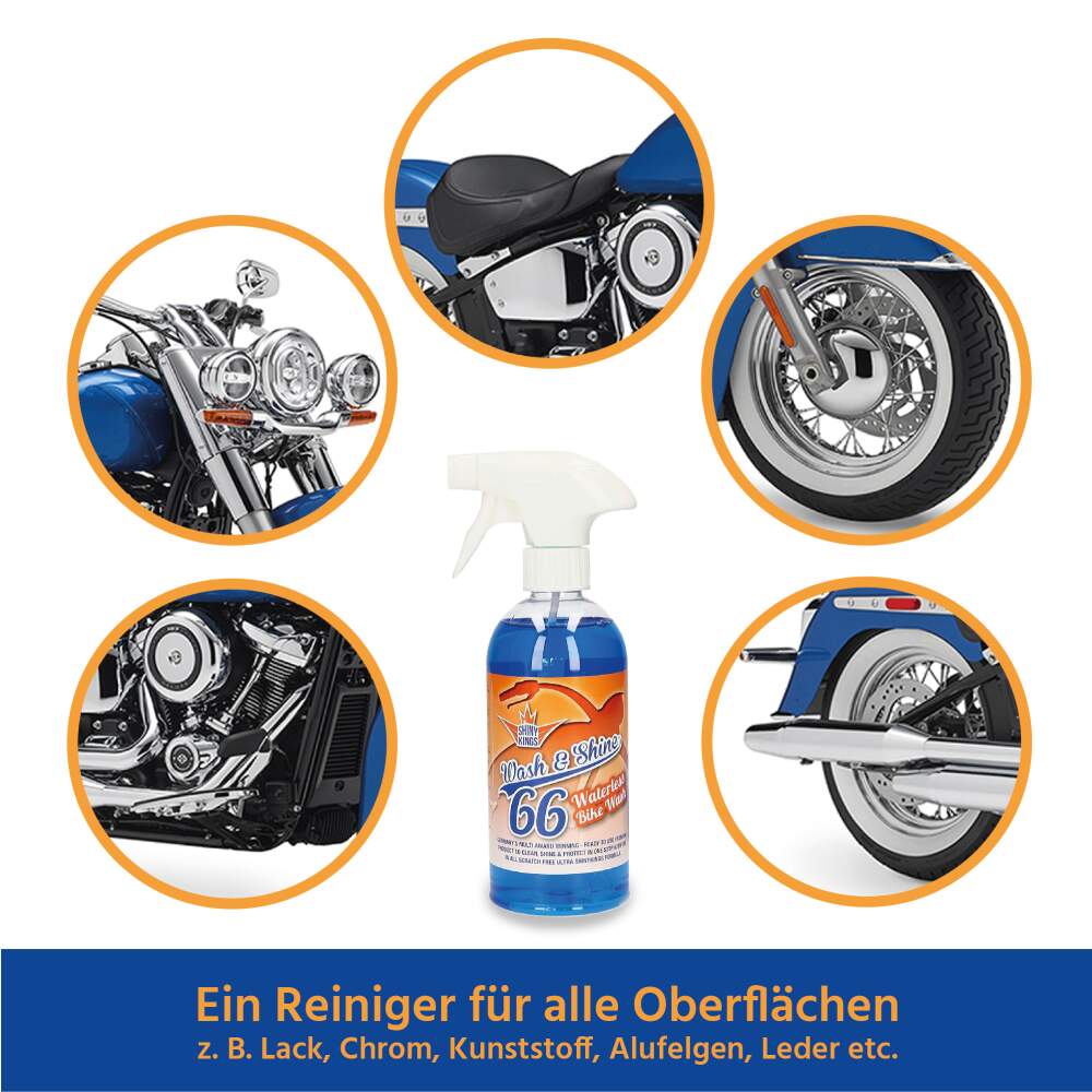 Wash & Shine BIKE - Wasserloser Schnellreiniger - 0,5 Liter Wash & Shine BIKE - Wasserloser Schnellreiniger - 0,5 Liter
